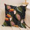 Cool Toucan Cushion Cover Soft Plush Fabric DoubleSided Printed Sofa Cushion Cover for All Seasons Home Decor Gift