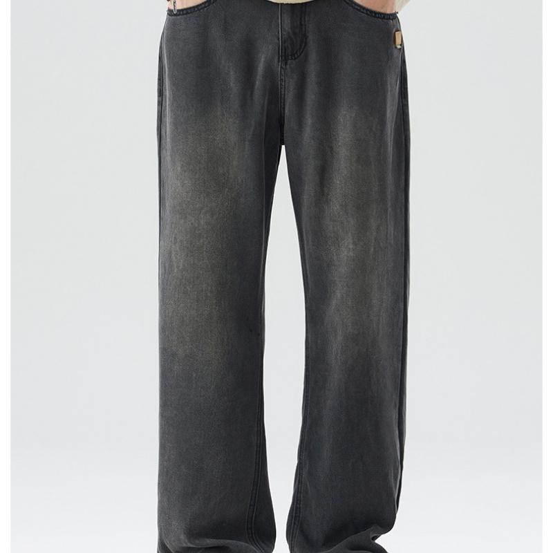 

Теннисные джинсы Весенние и летние Свободные Прямые Зауженные джинсы 38