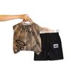 Korean Style Boys' Summer Tie-Dye Vest Set 2026