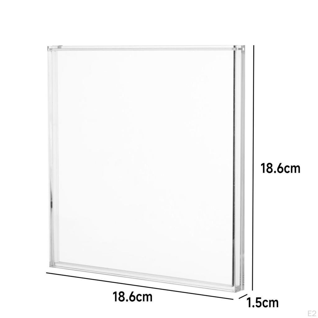 7 inch Vinyl Record Wall Display Box Sleeve Holder 7.32x7.32x0.59inch Multifunctional Push Pull