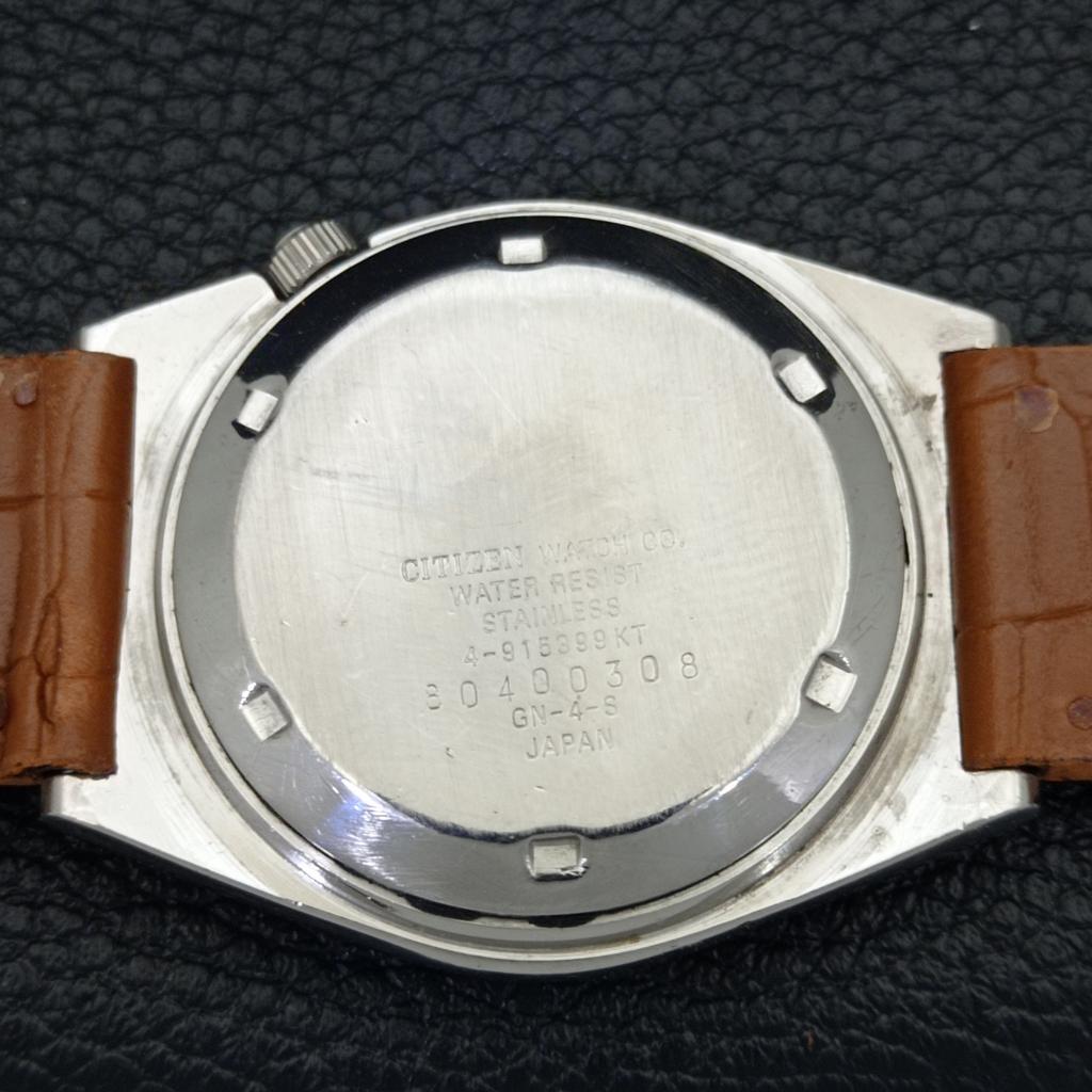 Citizen AUTOMATIC 8200 VINTAGE JAPAN MENS YELLOW COLOR DIAL WATCH A500298-2 R151b-a500298