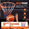 Basketball Rim, Wall Door Mounted Basketball Hoop, Heavy Duty Q235 Basketball Flex Rim Goal Replacement with Net, Standard 18" Indoor and Outdoor