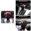 Leather Car Gear Knob Covers Gear Collars Protector AT for Honda CRV 2012 2013 2014 LHD Non-Slip Automatic Shifter Accessories