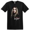 T-shirt Avril Lavigne Pop Punk Musica Ritratto Fan Art Grafica Design Nero Maglietta