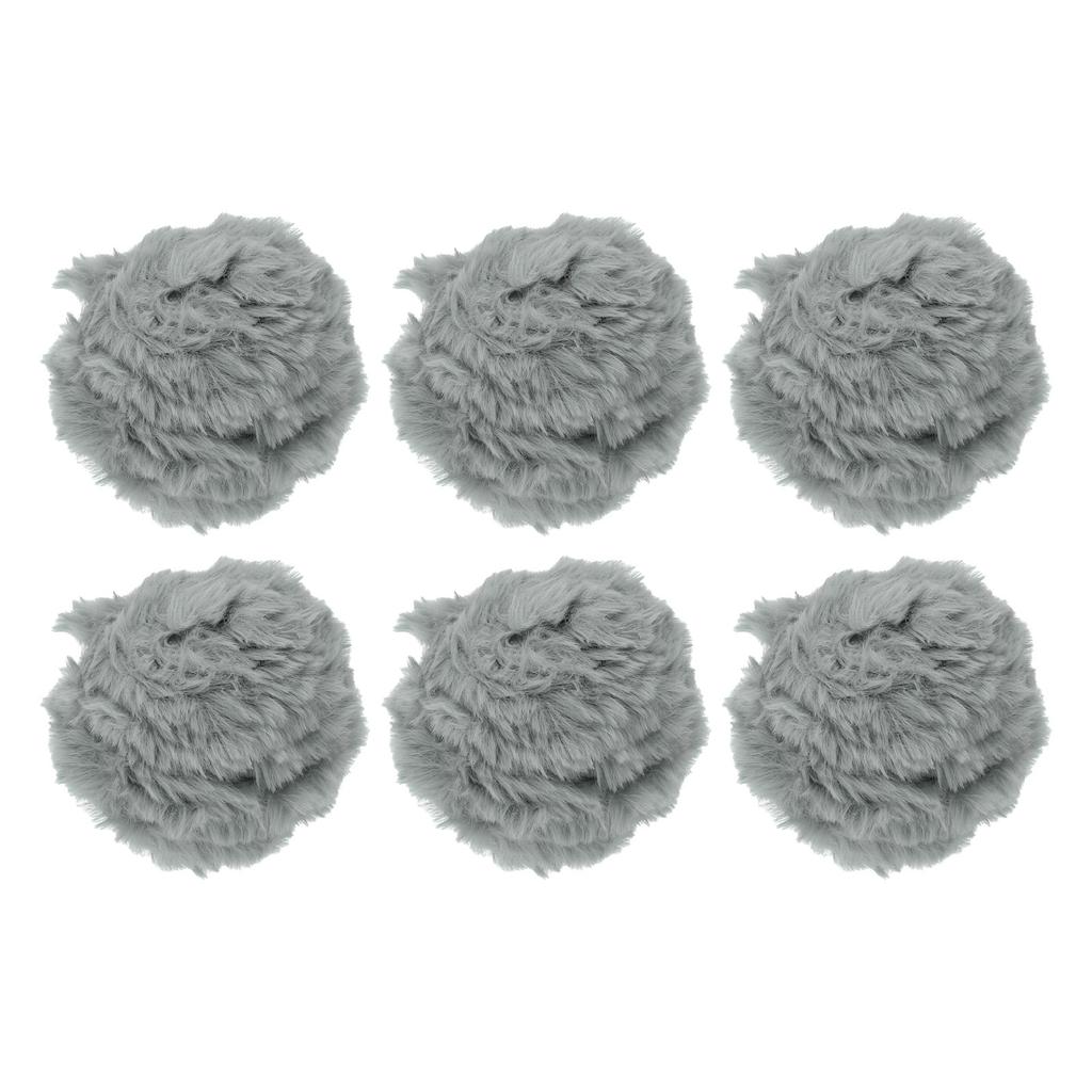 Faux Fur Yarn 6 Skeins 50g Soft Fuzzy Yarn Crochet Fluffy Chunky Polyester Plush Fur for Crocheting and Hand Knitting 35yds