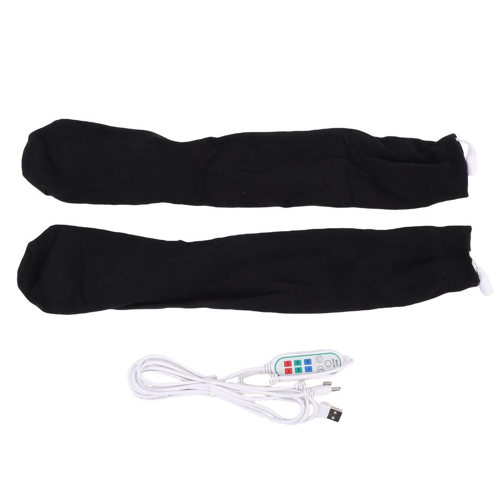 Heated Socks Intelligent Temperature Control 3 Heat Settings Washable Reusable USB Charging Electric Heated Socks for