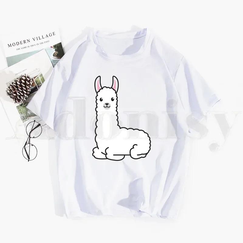 Alpaca No Prob Llama Attractive Design Pretty Tshirt Hip Hop Girl Print Tees Harajuku Tshirts Fashion Summer Tshirt