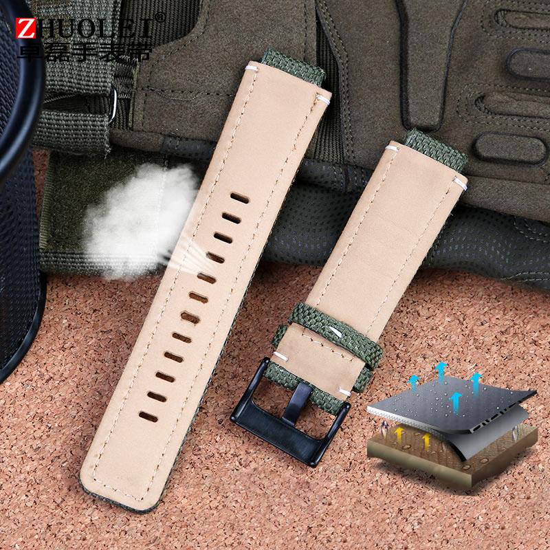 For Men's Timex Tides TW2T76500/TW2T6300/TW2T6400 T2n721 Watchband Waterproof Nylon Strap 24*16mm Lug End with Tools Screw Pins