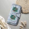 Surf Time Skeleton Pattern Long Wallet Multifunctional Card Holder Leisure Purse