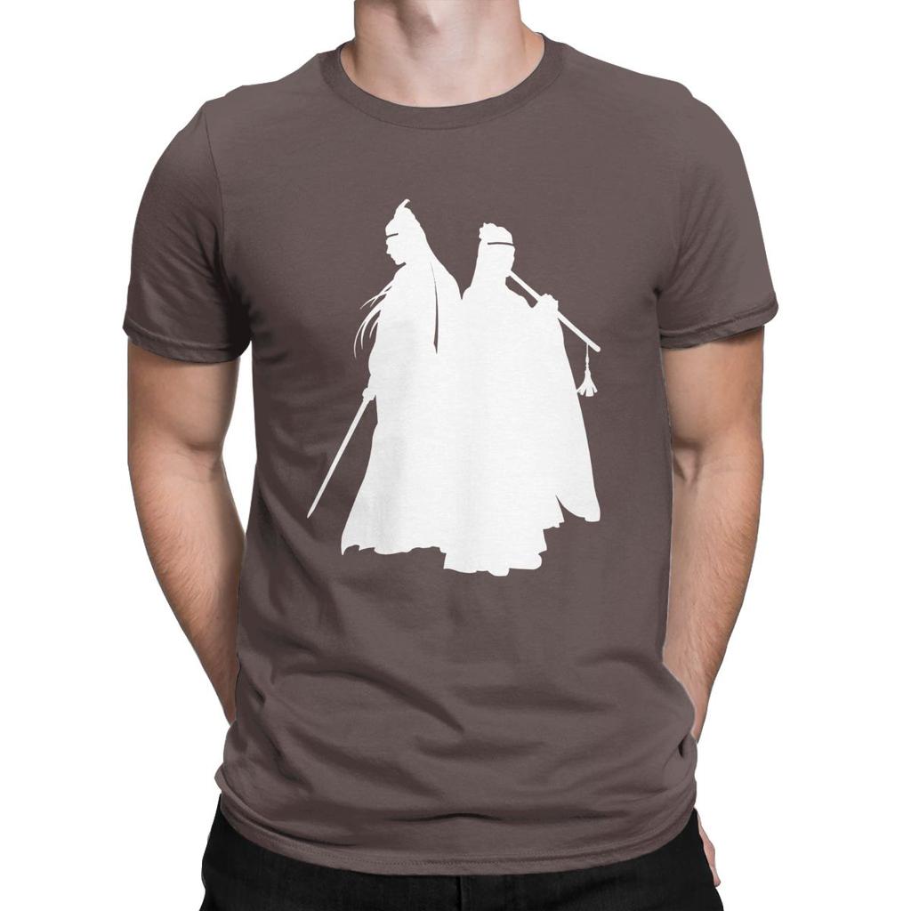Hommes The Untamed Les Deux Jades de Lan T-shirt Wangji Wei Wuxian Vêtements en Coton Nouveauté