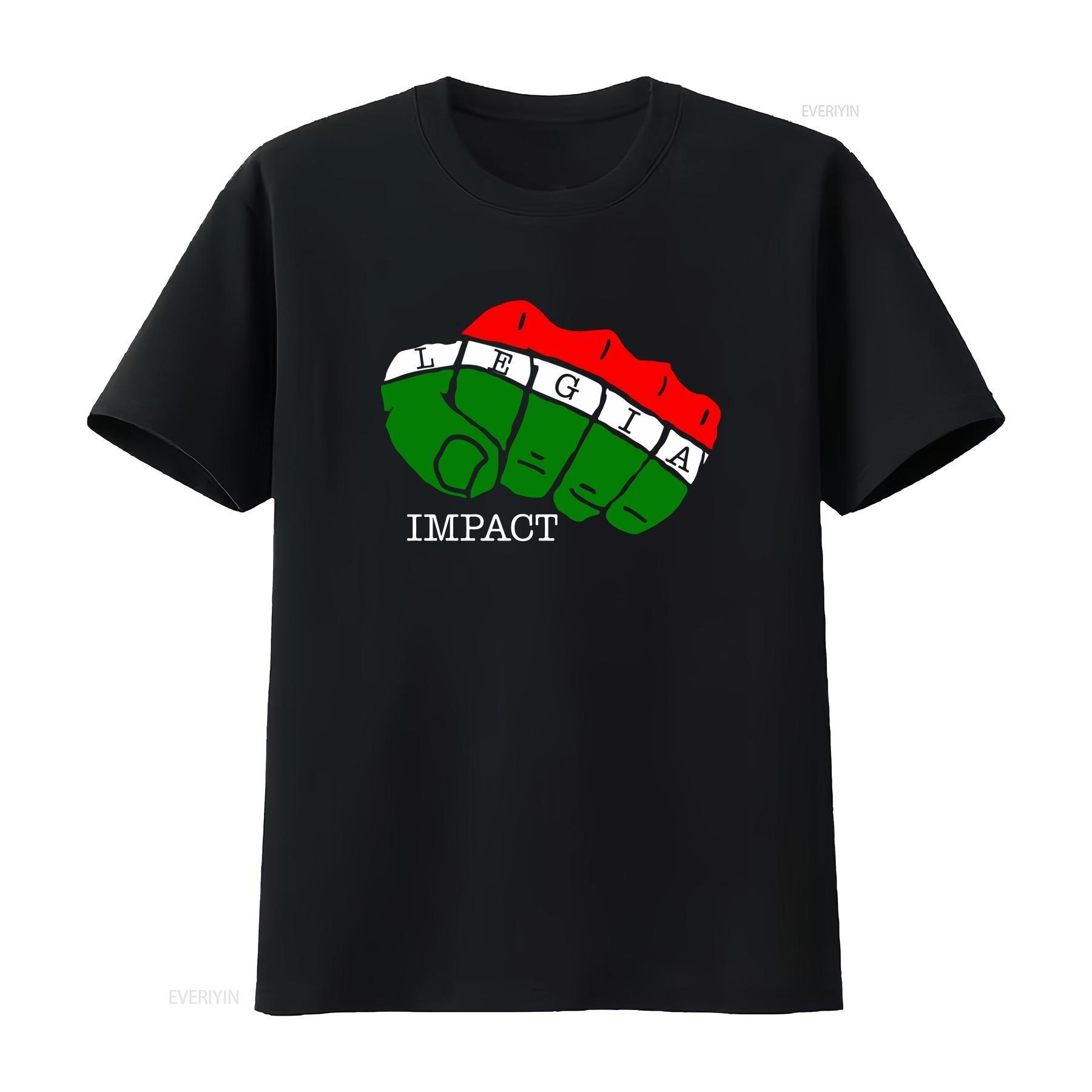 

T Shirt J1513 Ultras Legia Impact Warsaw Poland Warszawa Long or Short Sleeves Vintage Washed Comfortable Top for Everyday Wear M