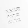 3D Metal Chrome Black W12 Logo Letters Decal Car Fender Trunk Badge For A8 D3 S8 A8L Q7 W12 Emblem Sticker Accessories