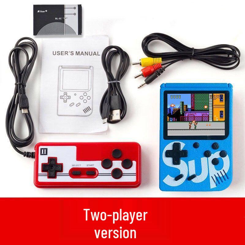 Klassische Retro-Handheld-Spielekonsole: 400-in-1 mit Einzel- und Doppelspielermodi