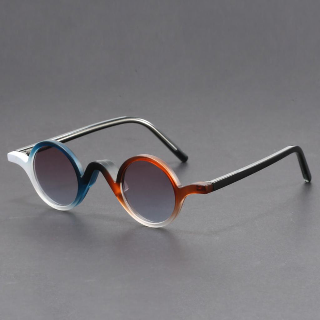 Okulary przeciwsłoneczne okrągłe z małą oprawką Peekaboo dla kobiet vintage unisex TR90 Okulary przeciwsłoneczne Vintage dla mężczyzn acetat koreański styl
