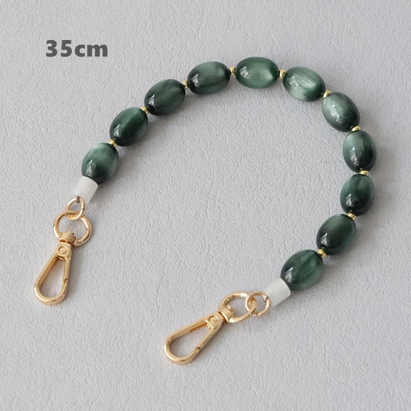 New Fashion Autumn Woman Bag Accessory Detachable Luxury Beaded Chains Cute Acrylic Strap Women Handbag Shoulder Handle Chain