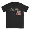The Amiga Show Logo T-Shirt for Men Women  Vintage 100% Cotton Tees Round Collar Short Sleeve T Shirt Printed Clothing