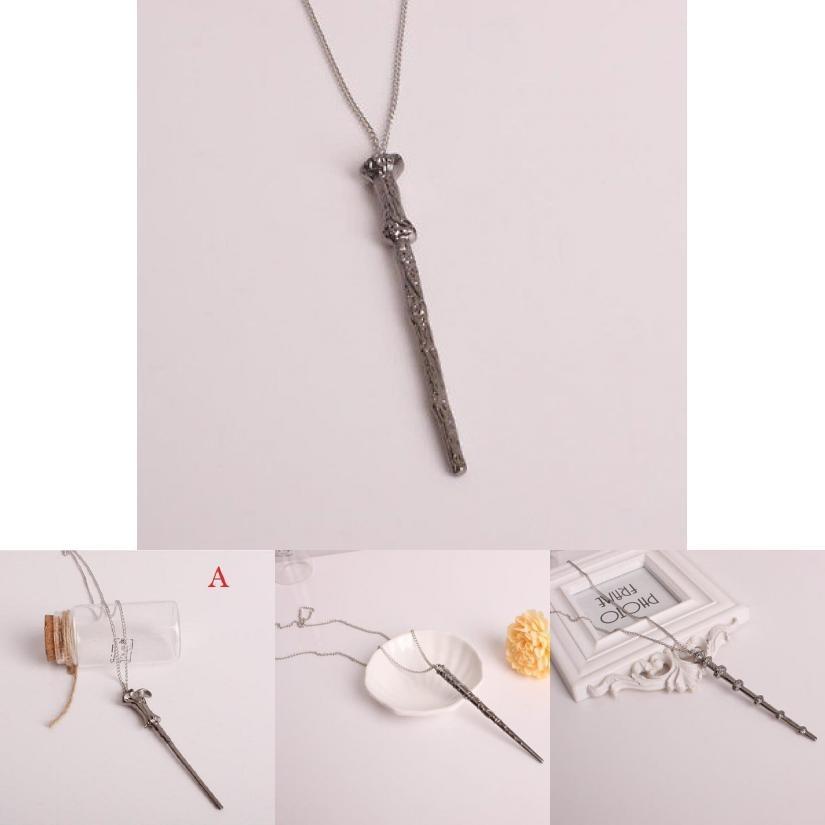 Magic Wand Pendant Necklace For Men And Women Stunning Alloy Fashion Jewelry