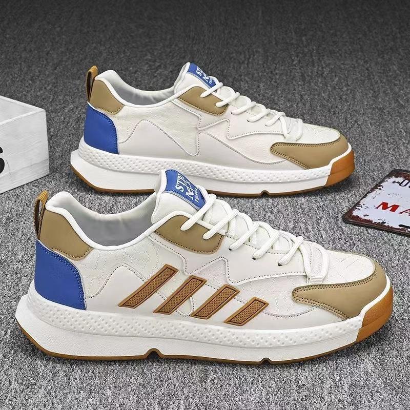 Модные повседневные кроссовки в полоску для мужчин — фото 10