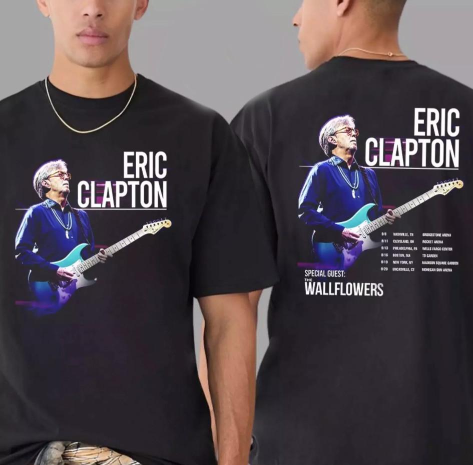 

Eric Clapton Us Tour 2025 Dates List Tshirt size S5XL Unisex T-Shirt S