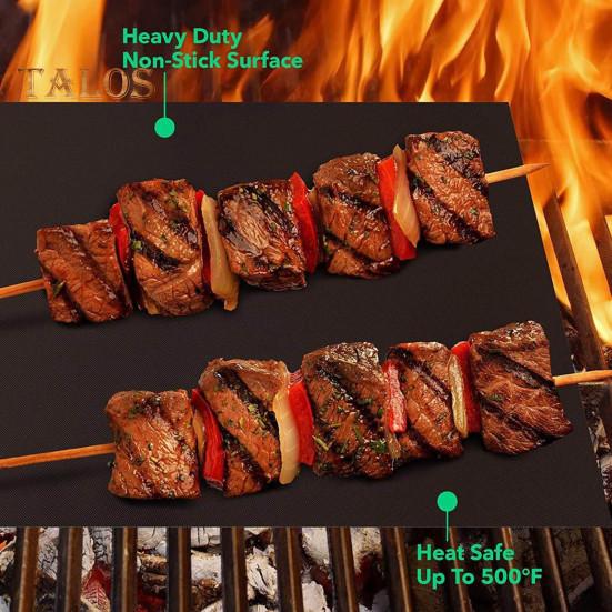 2ks velké vložky do trouby pro elektrické plynové trouby Nepřilnavá, opakovaně použitelná ochranná podložka do trouby ze skelného vlákna Tepelně odolná podložka na grilovací desku