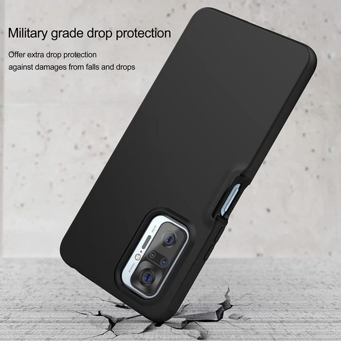 Coque Intégrale 360 - Xiaomi - Redmi Note 10 Pro - Noir - Anti-Rayures - Souple