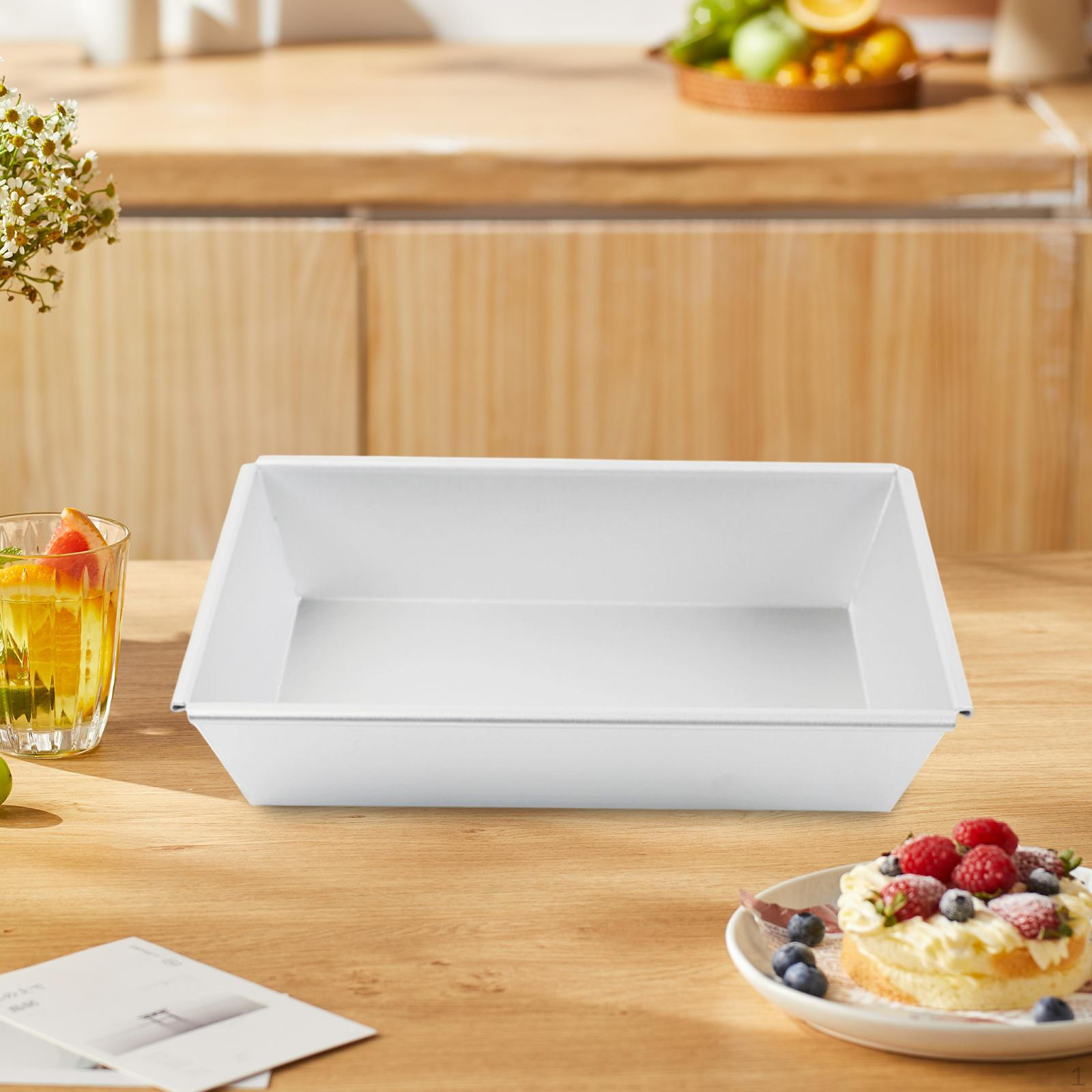 

Форма для пиццы в стиле Детройта Противень для выпечки хлеба Кухонная утварь из алюминиевого сплава с антипригарным покрытием Глубокая форма для выпечки 25.4cmx15.2cmx5cm