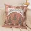 Retro Roman Pattern Cushion Cover Soft Plush Fabric DoubleSided Printed Cushion Covers for All Seasons Modern Home Decor