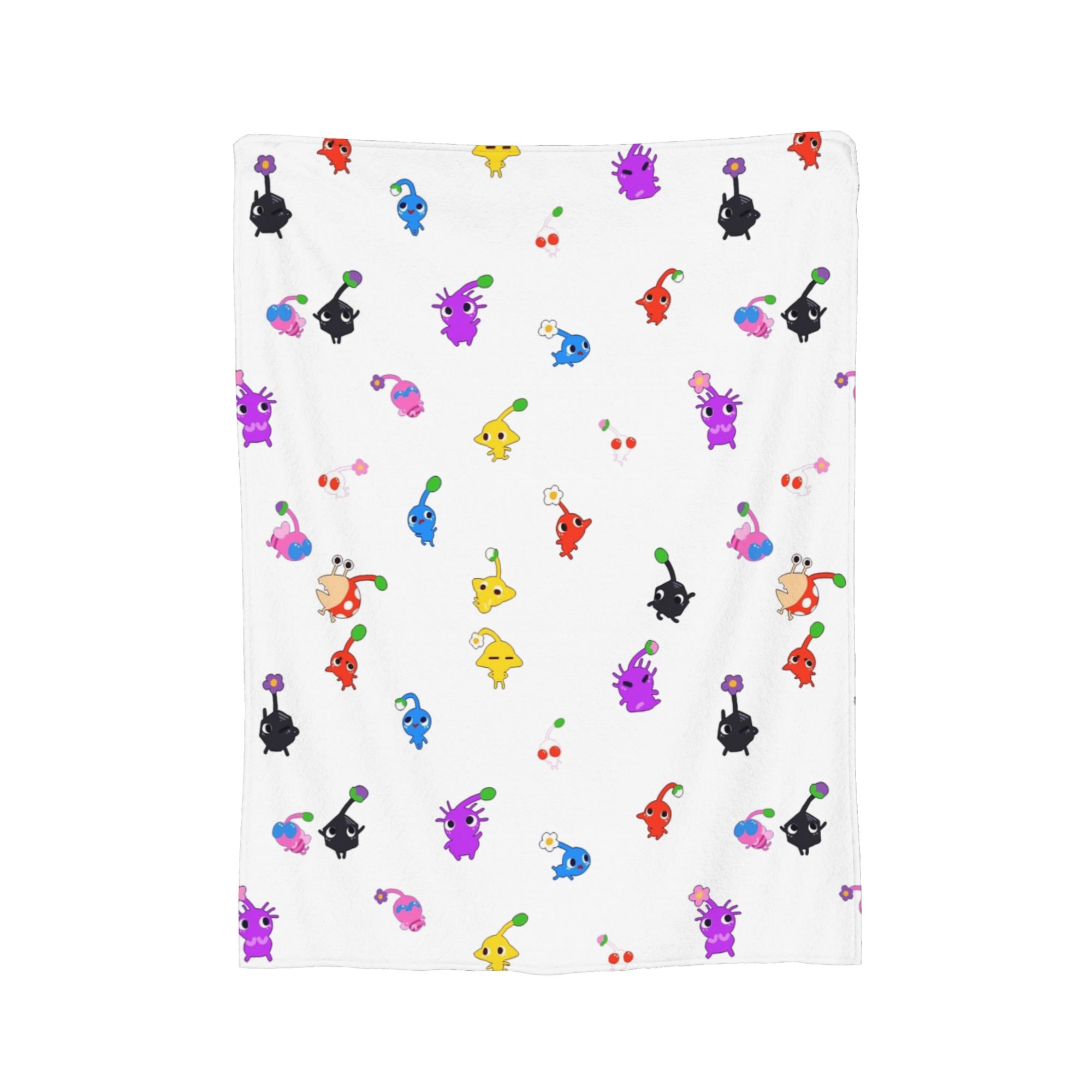 Cute Cartoon Pikmin Blanket Fleece All Season  Breathable Warm Throw Blanket for Bed Couch Rug Piece 30x40in