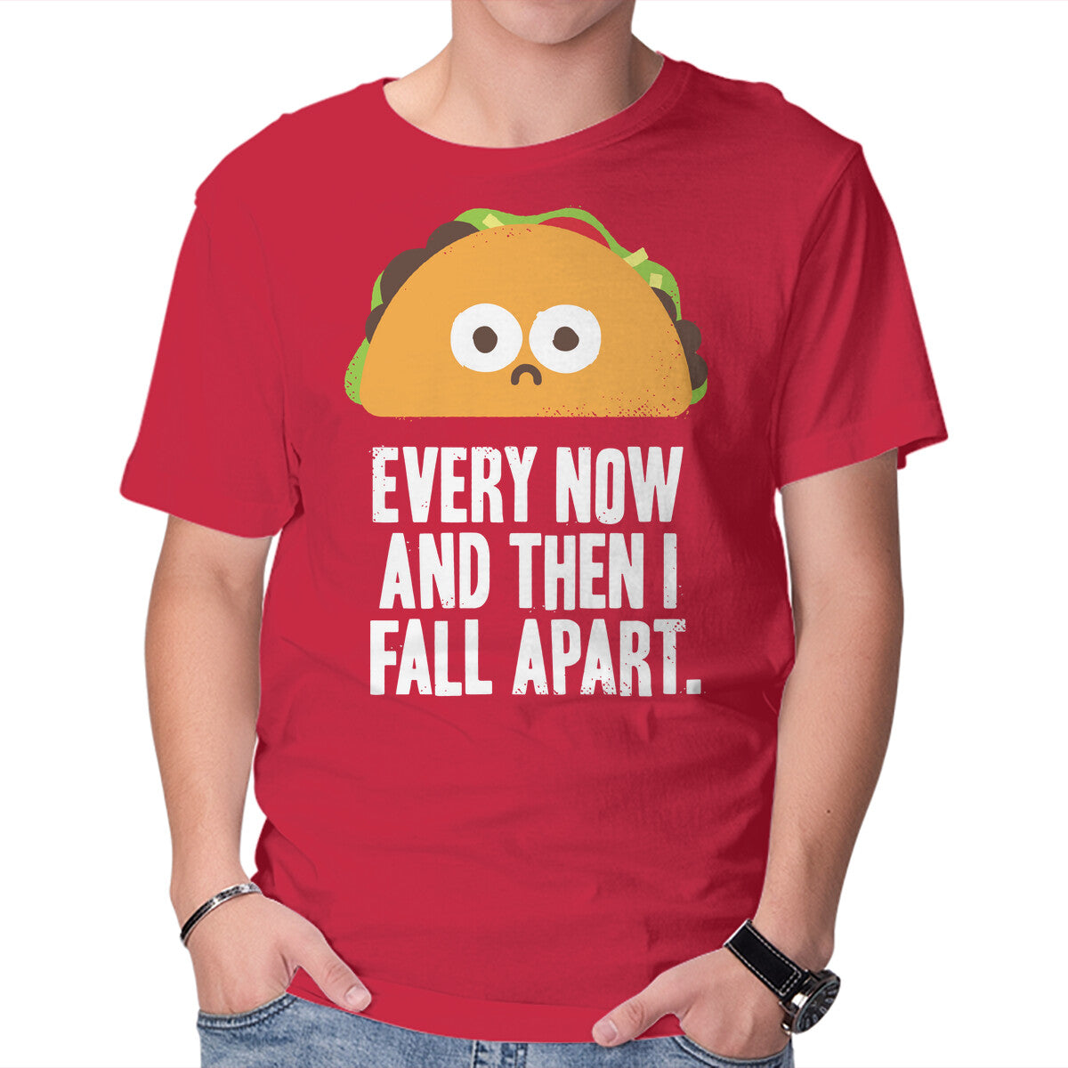 Unisex Crew Neck T-Shirt Taco Eclipse of the Heart Graphic Short Sleeve Casual Tee L