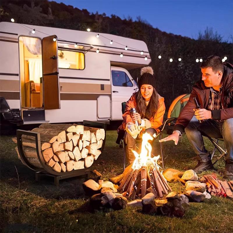 Μεταλλική Σχάρα Αποθήκευσης και Οργάνωσης Ξύλων για Εσωτερικό Τζάκι