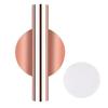 Yousheng Wall Mount Metal Flower Tube Self-adhesive No Drilling Round Love Heart Real Dried Flower Display Holder Home Office Living Room Wall Door