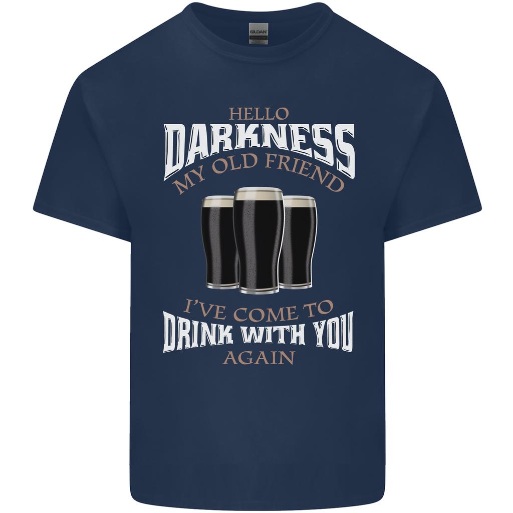 Hello Darkness My Old Friend Funny Guiness Unisexs Light Cotton TShirt