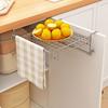 Wall Mounted Folding Storage Rack Stainless Steel Counter Top Extender Item Sorting Rack  Bathroom