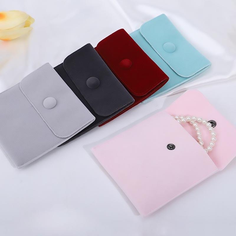 New Jewelry Pouch Jewellery Packaging Soft Velvet Mini Jewelry Box Necklace Earrings Rings Storeage SSBZD06