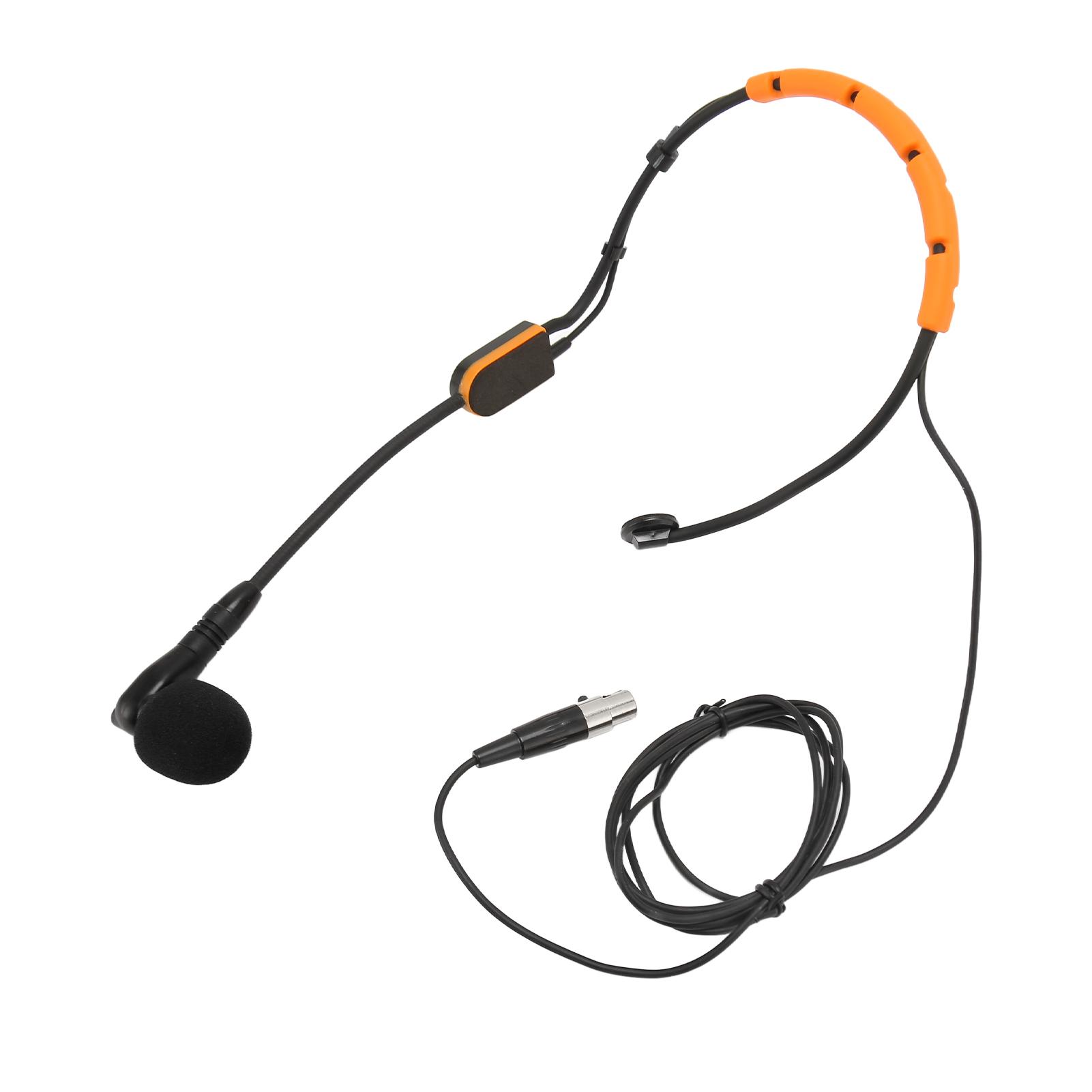 

Headworn Condenser Microphone Hydrophobic Structure Fitness Headset Microphone for PGA31 SM31 SM35