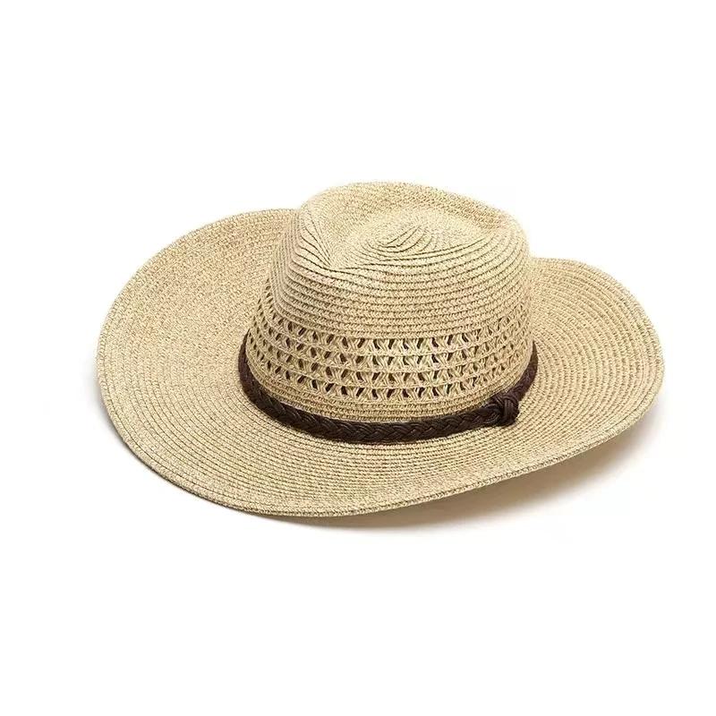 

Big Head xxxxl 62cm Straw Hat Men Hollow Out Summer Outdoor Sun Hats Women Men Panama Beach Windproof Rope Large Hats XL 62cm