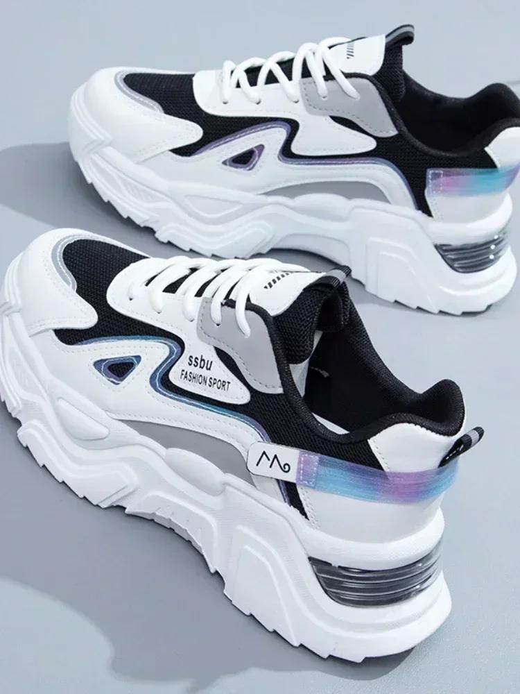 2025 Sneakers Women Platform Flat Shoes Woman Shoes Green Casual Trainers Ladies Chunky Sneakers Women Shoes zapatos de mujer