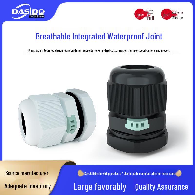 Waterproof Nylon Cable Connector with Vent Valve (M12/M16/M20)