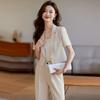 Women's Short Sleeve Blazer & Pant Suit Set