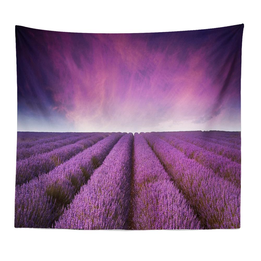 Pretty Elegant Lavender Series Tapestry Wall Hanging Living Room Home Decor 3150x130cm