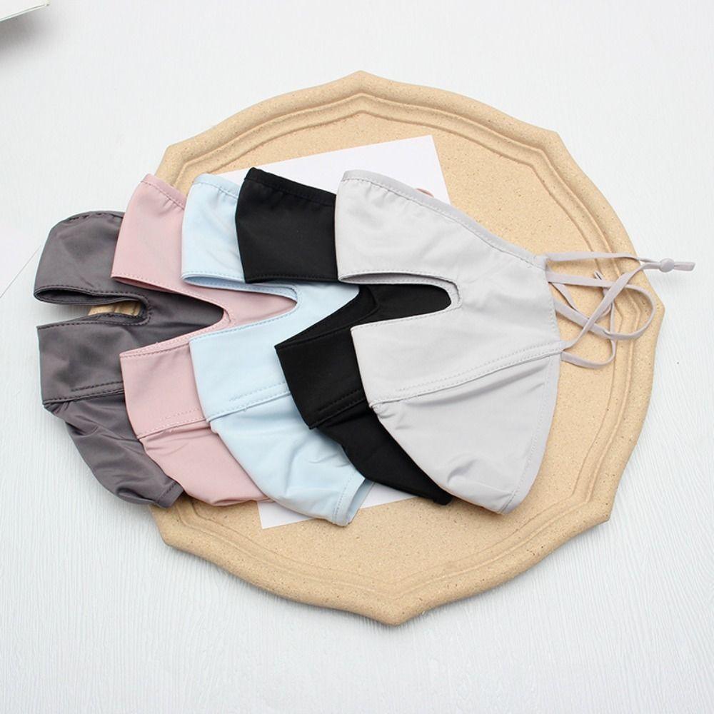 Jedwabna Zasłona Przeciwsłoneczna Anti-UV Maska na Twarz Gini Maska na Twarz do Jazdy Kobiety Kapelusze Przeciwsłoneczne Letnia Maska Przeciwsłoneczna