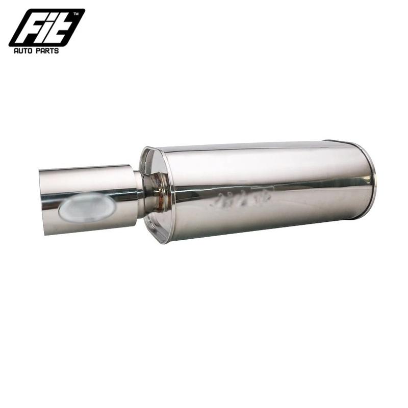 High Flow exhaust muffler 2.5 inch to 4 inch sport car Muffler Exhaust Pipe Stainless Steel