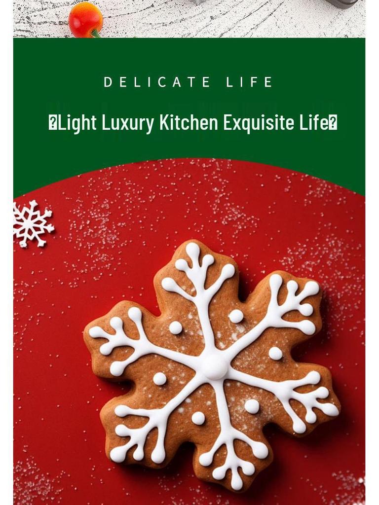 9-Piece 430 Stainless Steel Snowflake Cookie Cutter Set for Christmas Cookies, Biscuits, and Fondant Cakes