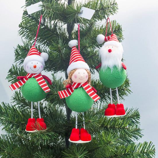 

Puntos Рождественские украшения Санта-Клаус Снеговик Ангел Кукла Xmas Дерево Висячий кулон
