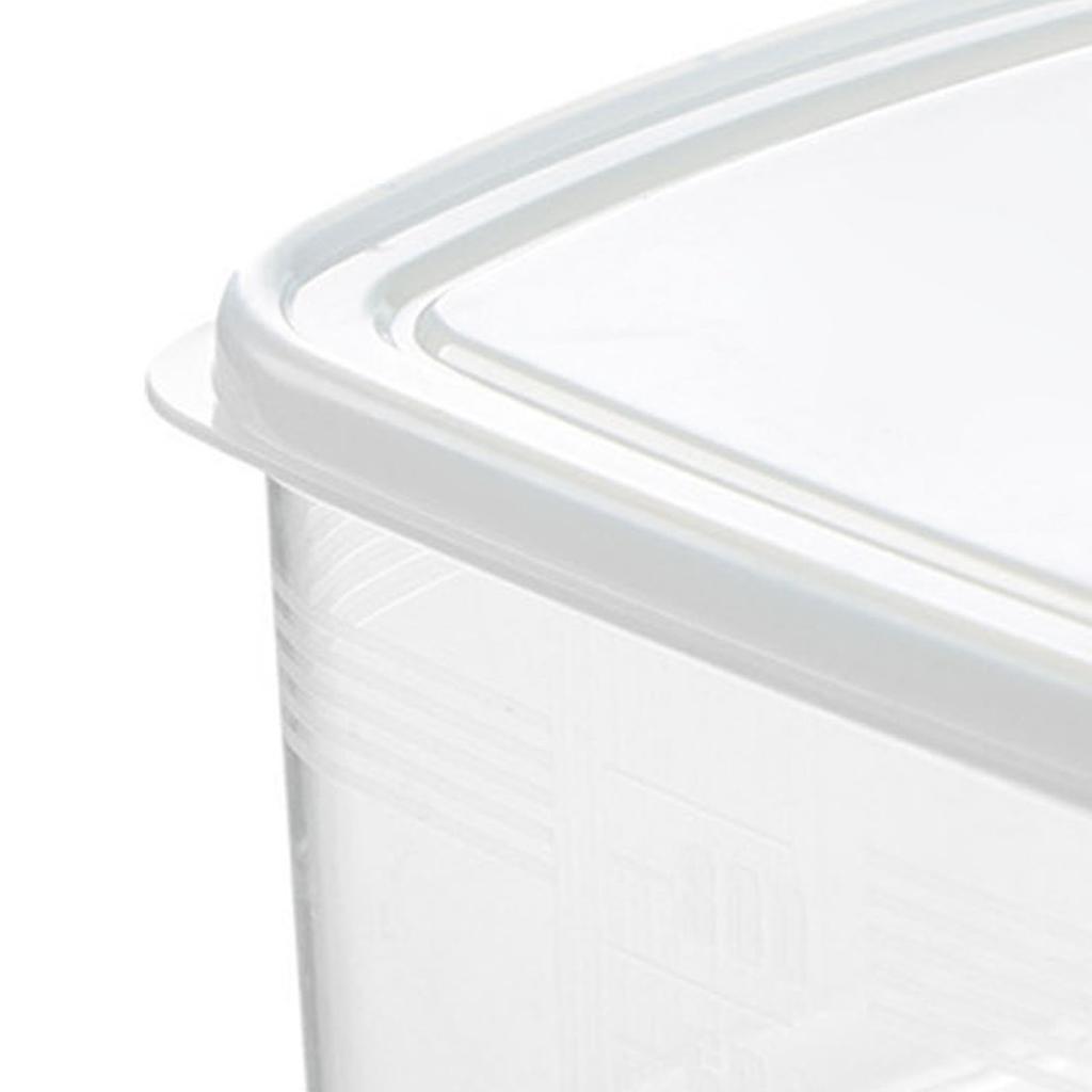 Kühlschrank Aufbewahrungsbox Transparent Kühlschrank Frischhaltebox 1,2L Fassungsvermögen Gemüse Lebensmittel Organizer Behälter für