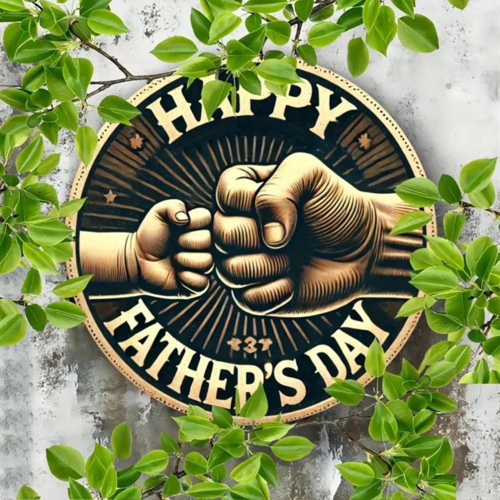 Vintage Metal Wall Art Rustic Decor Father's Day Gift