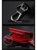 Men's Universal Cowhide Car Key Case with Waist-Mounted Zipper