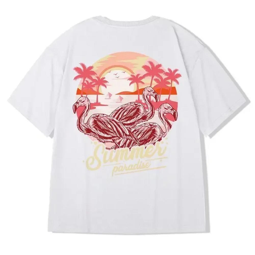 Sommer Ny Casual Løs T-skjorte Kortermet Herremote Løs Trykk Stor 8XL Hip Hop Parbekledning Halv Erm Bomullstopp