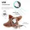 Interactive Cat Toys Rechargeable Flying Bird Rat Cat Toy Chirping Flapping Bird Can Add Catnip Touch Activated Plush Toy