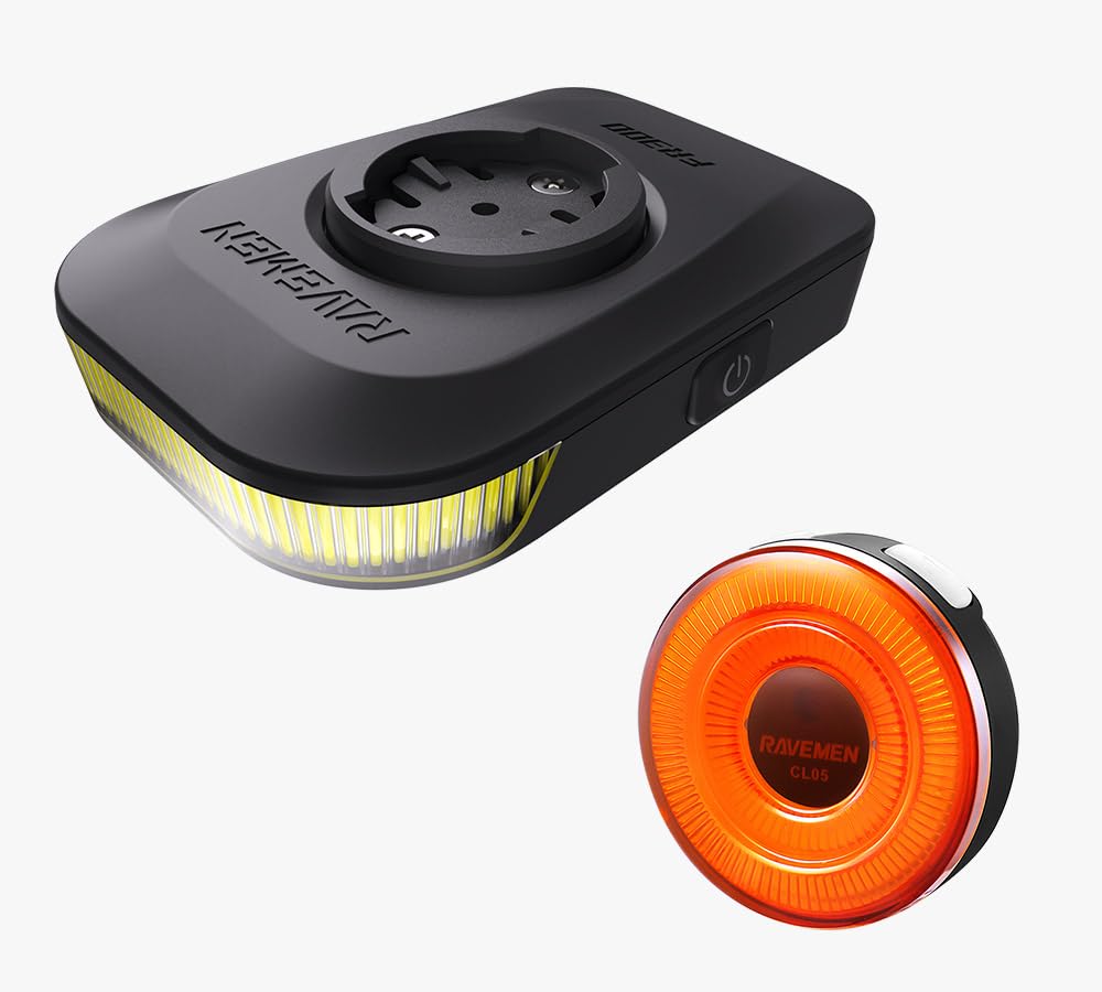 RAVEMEN FR300+CL05 Bicycle Light Set 300 Lumens Front Light Tail
